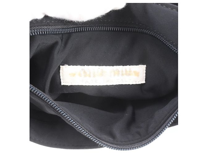 Bolsa de Ombro Miu Miu Archive Preto - vista 5
