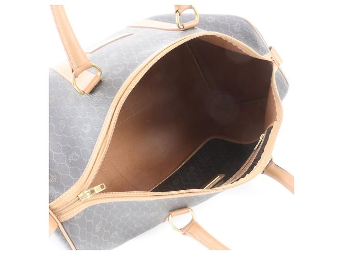 Borsa Boston Christian Dior in pelle a nido d'ape Marrone - vista 7