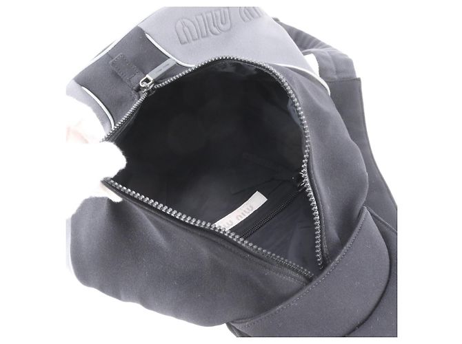 Bolsa de Ombro Miu Miu Archive Preto - vista 7