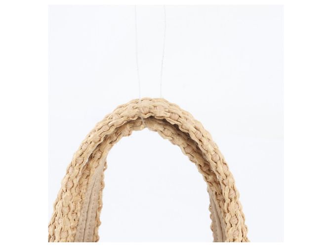 Bolso Cesta de Rafia Jimmy Choo Beige - vista 2