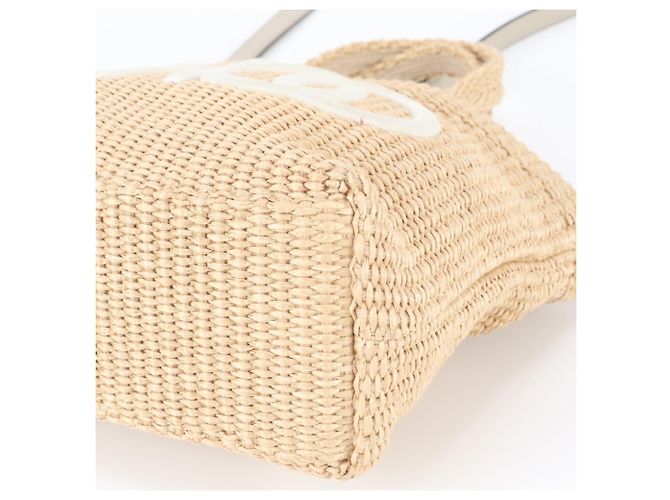 Bolso Cesta de Rafia Jimmy Choo Beige - vista 5