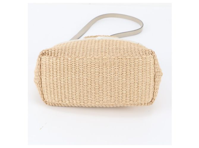 Bolso Cesta de Rafia Jimmy Choo Beige - vista 6