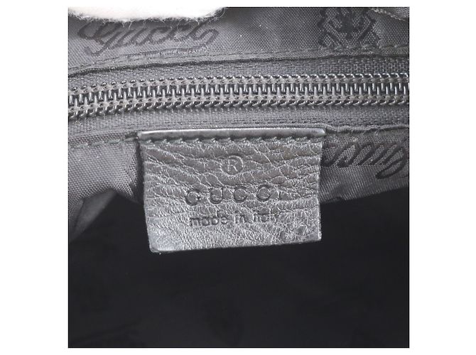Bolsa de Ombro em Couro Gucci Crest Preto - vista 8