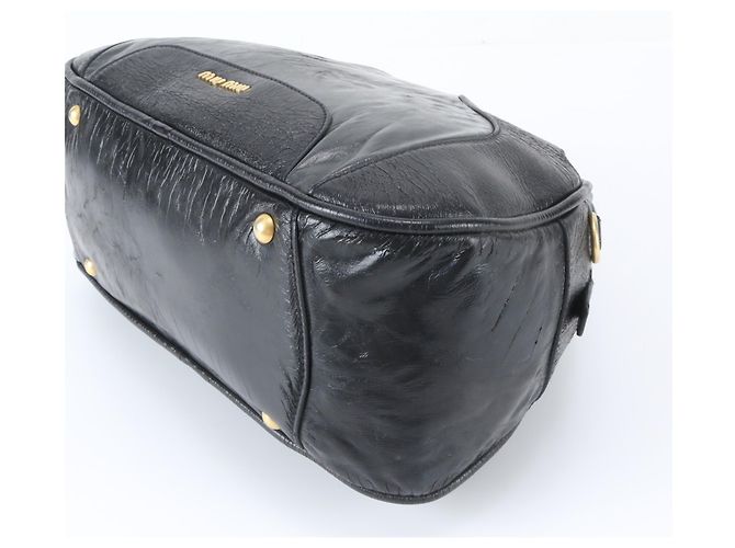 Borsa Tote Miu Miu in pelle nera Nero - vista 5