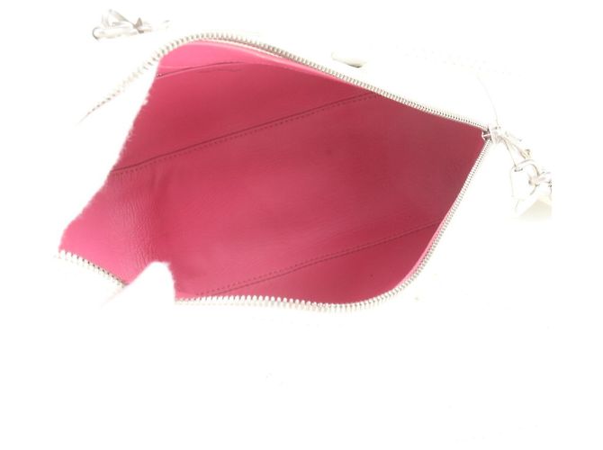 Everyday Borsa a tracolla in pelle Triangle Duffle Balenciaga Bianco - vista 8