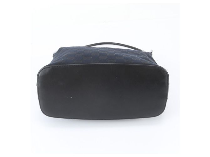 Gucci GG Canvas Leder Schultertasche Schwarz - Ansicht 6