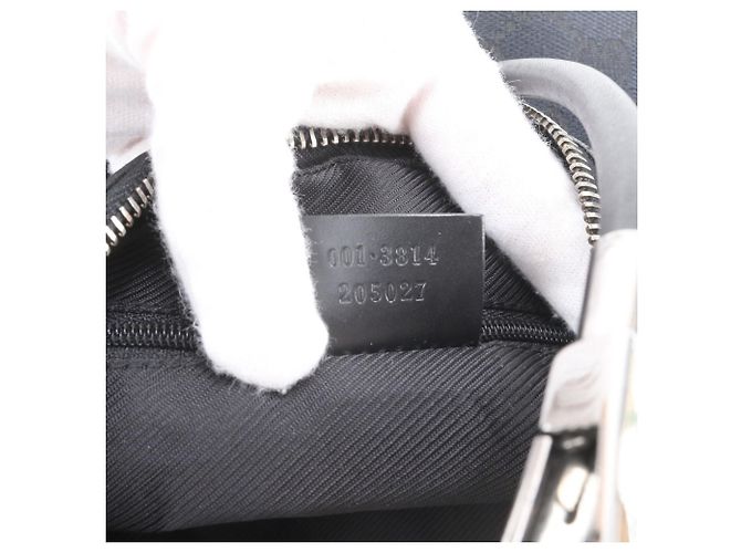 Gucci GG Canvas Leder Schultertasche Schwarz - Ansicht 9