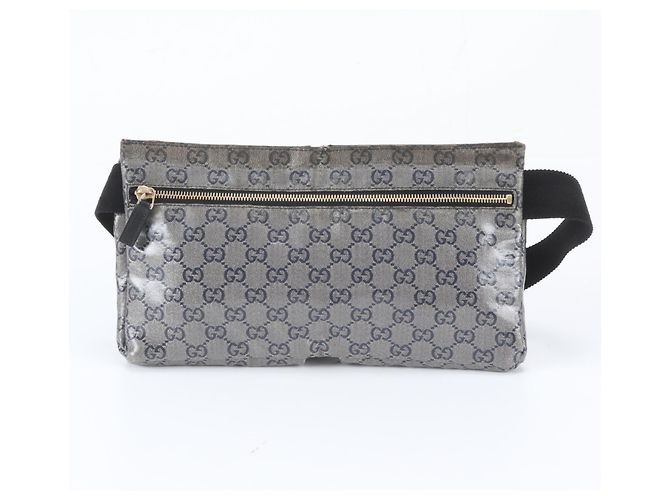 Bolsa de corpo 2-Way Gucci GG Imprime 28566 em couro Preto Azul marinho - vista 4