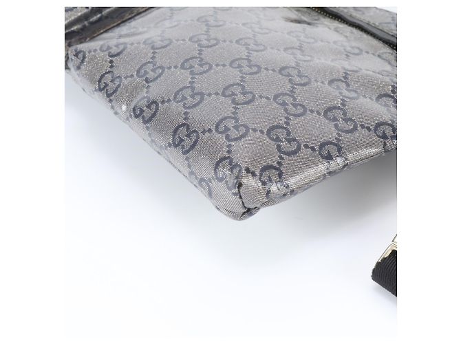 Bolsa de corpo 2-Way Gucci GG Imprime 28566 em couro Preto Azul marinho - vista 6