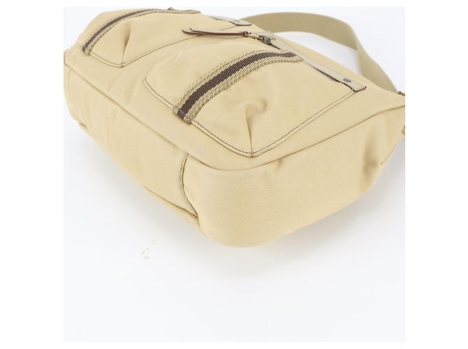 Bolsa tiracolo e tote Gucci 90762 em couro Bege - vista 5