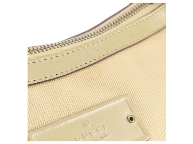 Bolsa tiracolo e tote Gucci 90762 em couro Bege - vista 8