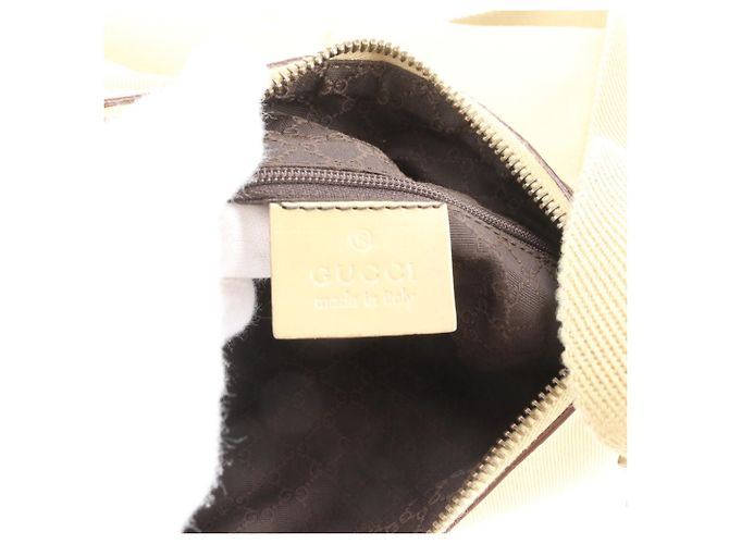 Bolsa tiracolo e tote Gucci 90762 em couro Bege - vista 9