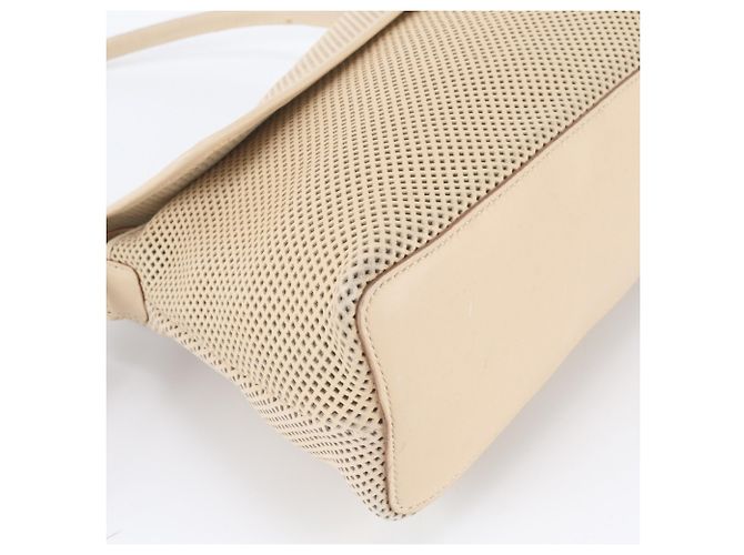Bolso de hombro de piel perforada Gucci Beige - vista 4