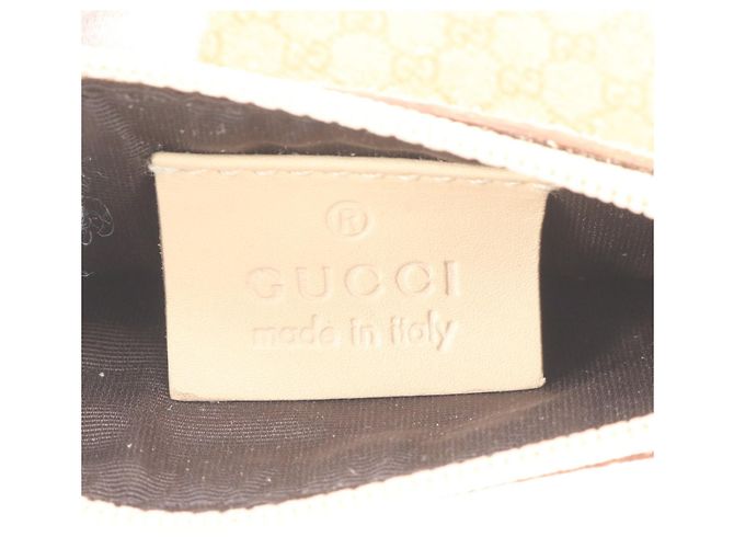 Bolso de hombro de piel perforada Gucci Beige - vista 7