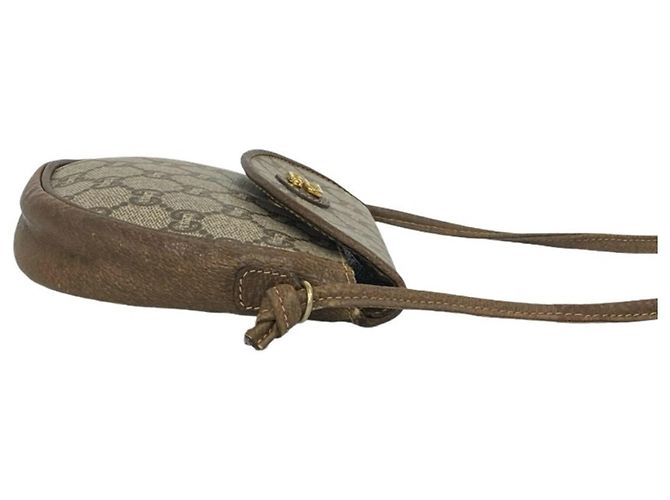 Gucci Vintage Logo Pattern Leder-Schultertasche - Ansicht 6