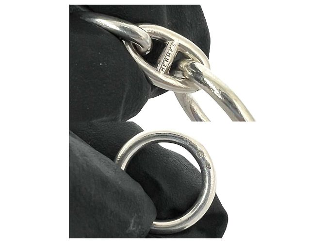 Hermès Pulsera de Dijes Hermes Vintage Chaine d'Ancre PM Plata - vista 3