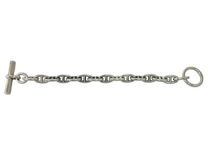 Hermès Pulsera de Dijes Hermes Vintage Chaine d'Ancre PM Plata - vista 5