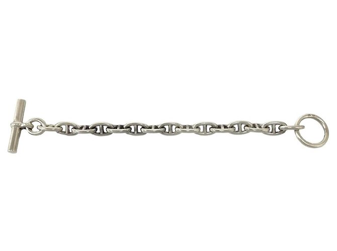 Hermès Pulsera de Dijes Hermes Vintage Chaine d'Ancre PM Plata - vista 6