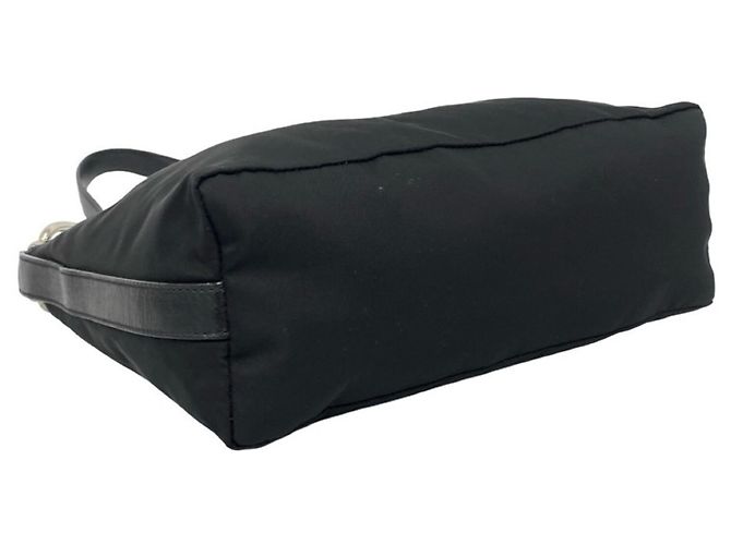 Bolsa de ombro Prada em Tessuto Pocono com placa de logo triangular Preto - vista 7