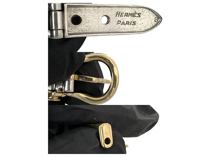 Hermès Hermes Vintage Boucles Sellier PM Kombinationsarmband Silber Golden - Ansicht 3