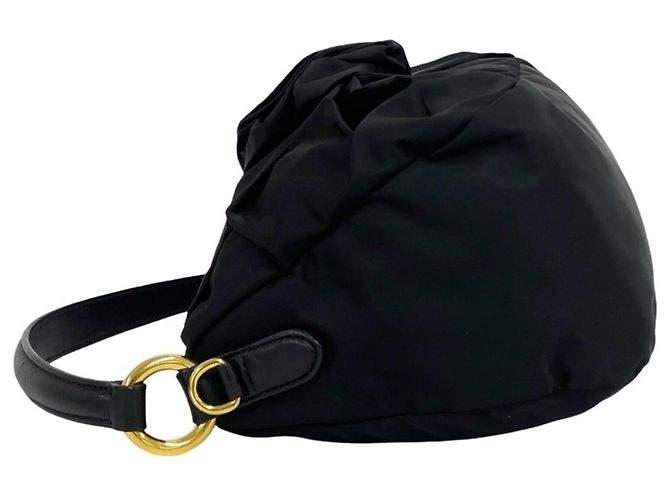 Bolso de mano Prada Tessuto Pocono Black Negro - vista 5