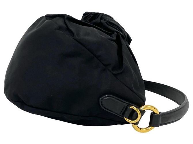 Bolso de mano Prada Tessuto Pocono Black Negro - vista 6