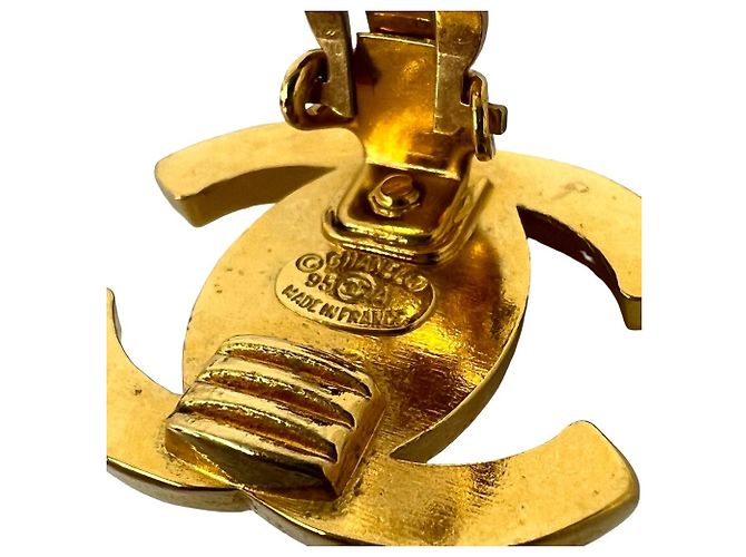 Chanel Vintage Coco Mark Gold Earcuff Ohrring Golden - Ansicht 2