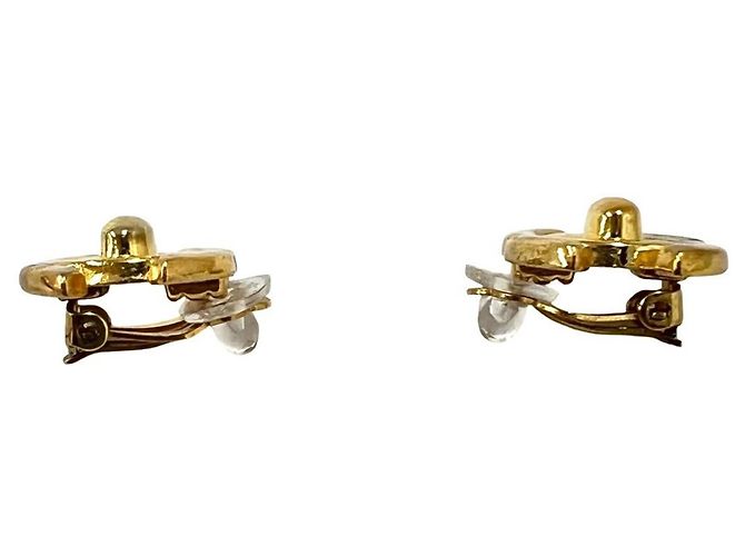 Orecchini a clip Chanel Vintage Coco Mark Gold D'oro - vista 5