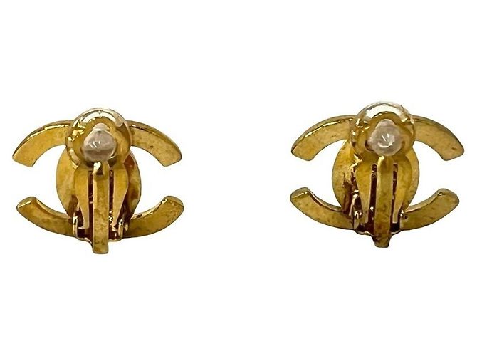 Orecchini a clip Chanel Vintage Coco Mark Gold D'oro - vista 6