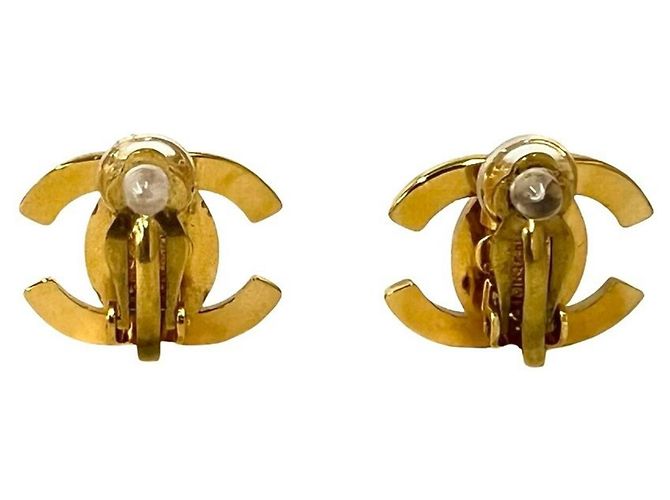 Orecchini a clip Chanel Vintage Coco Mark Gold D'oro - vista 6