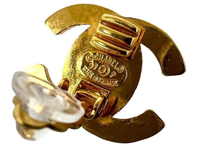 Orecchini CHANEL Vintage Coco Mark GP D'oro - vista 3