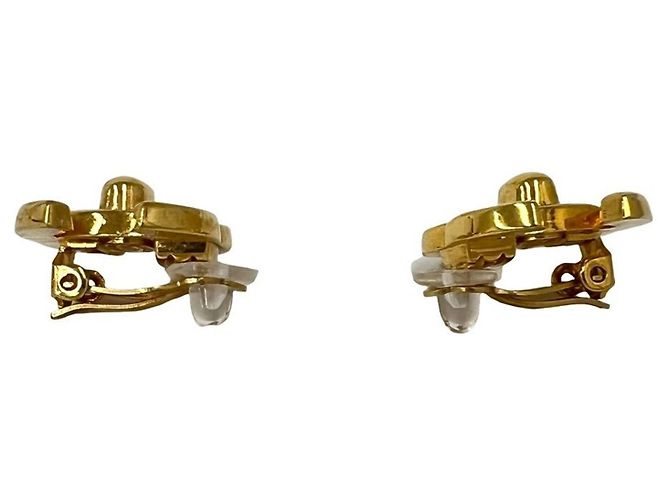 Orecchini CHANEL Vintage Coco Mark GP D'oro - vista 5