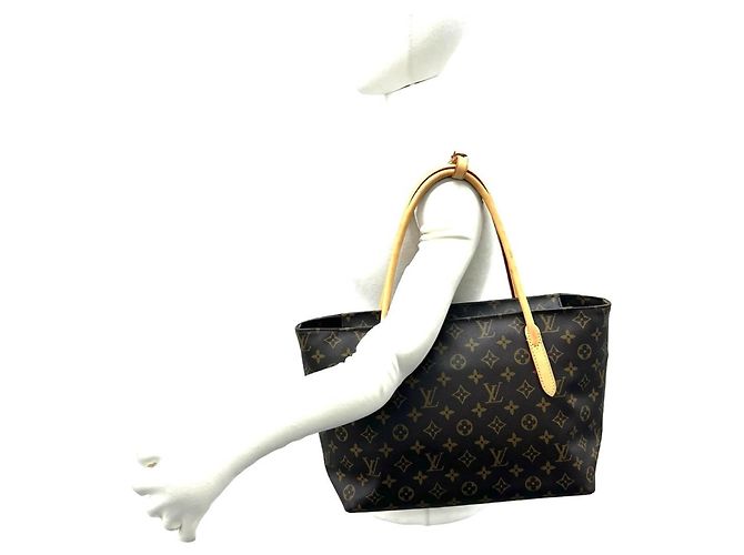 Sac cabas Louis Vuitton Raspail PM Monogram en cuir Marron - vue 2