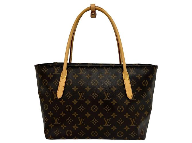Sac cabas Louis Vuitton Raspail PM Monogram en cuir Marron - vue 3