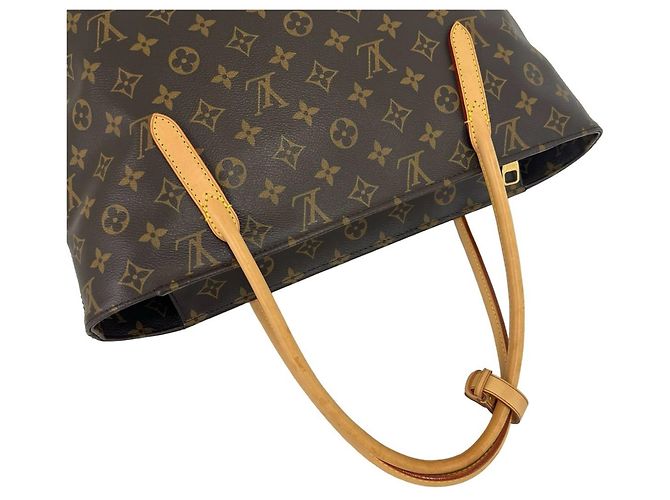 Sac cabas Louis Vuitton Raspail PM Monogram en cuir Marron - vue 4