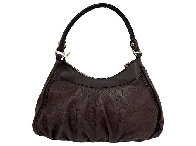 Gucci Abbey Guccissima Lederhandtasche Braun - Ansicht 3