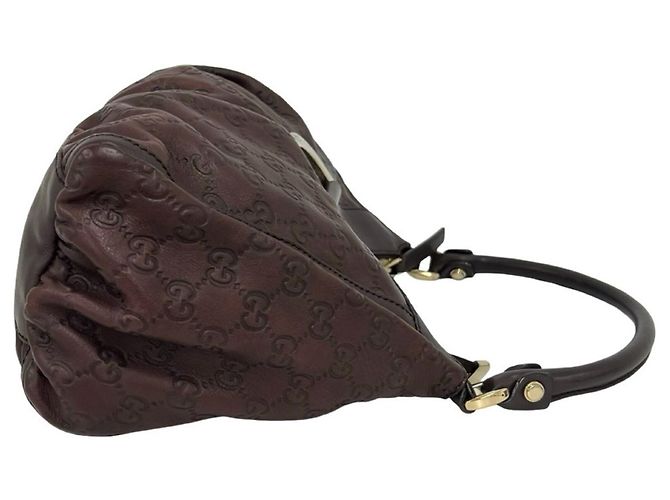 Gucci Abbey Guccissima Lederhandtasche Braun - Ansicht 6