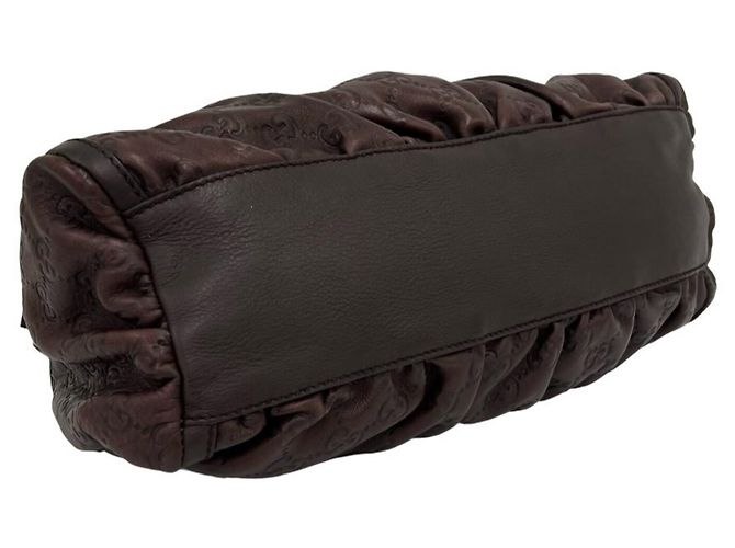 Gucci Abbey Guccissima Lederhandtasche Braun - Ansicht 7