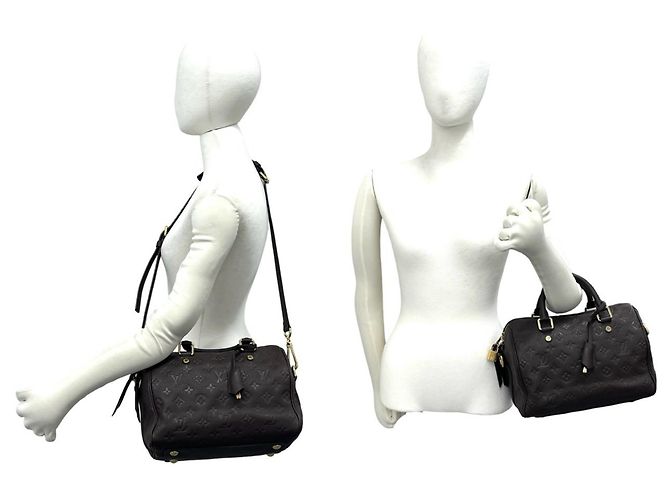 Borsa Louis Vuitton Speedy Bandoulière 25 Marrone - vista 2