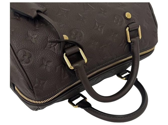 Borsa Louis Vuitton Speedy Bandoulière 25 Marrone - vista 4