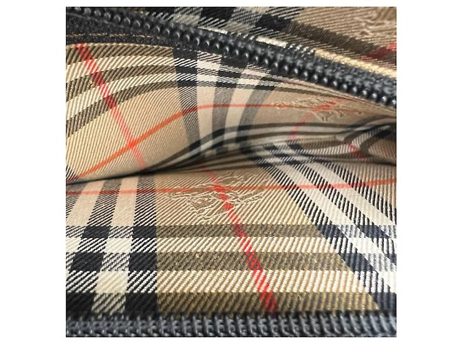 Burberry Vintage Logo Hardware Nova Check Pattern Lederschultertasche Schwarz - Ansicht 10