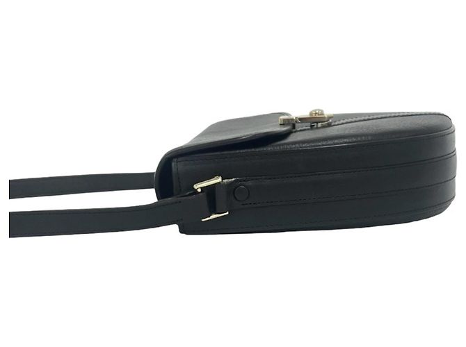 Burberry Vintage Logo Hardware Nova Check Pattern Lederschultertasche Schwarz - Ansicht 5
