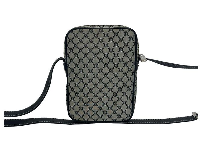 Céline Bolsa de ombro e bolsa de mão Celine Macadam Blazon Triomphe Pattern Marrom Preto - vista 3