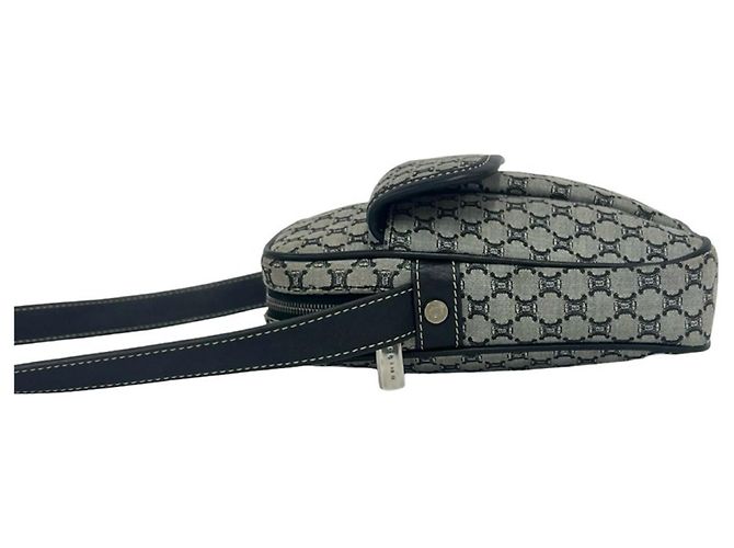 Céline Bolsa de ombro e bolsa de mão Celine Macadam Blazon Triomphe Pattern Marrom Preto - vista 5