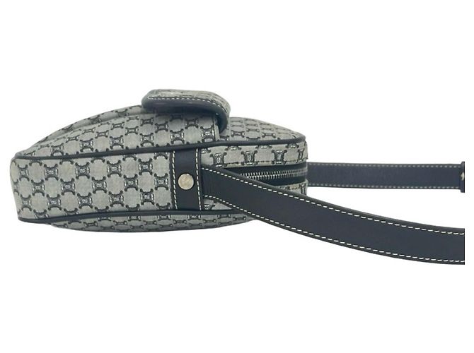 Céline Bolsa de ombro e bolsa de mão Celine Macadam Blazon Triomphe Pattern Marrom Preto - vista 6