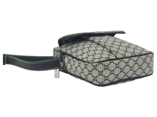 Céline Bolsa de ombro e bolsa de mão Celine Macadam Blazon Triomphe Pattern Marrom Preto - vista 7