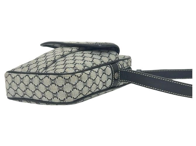 Céline Bolsa de ombro e bolsa de mão Celine Macadam Blazon Triomphe Pattern Marrom Preto - vista 8