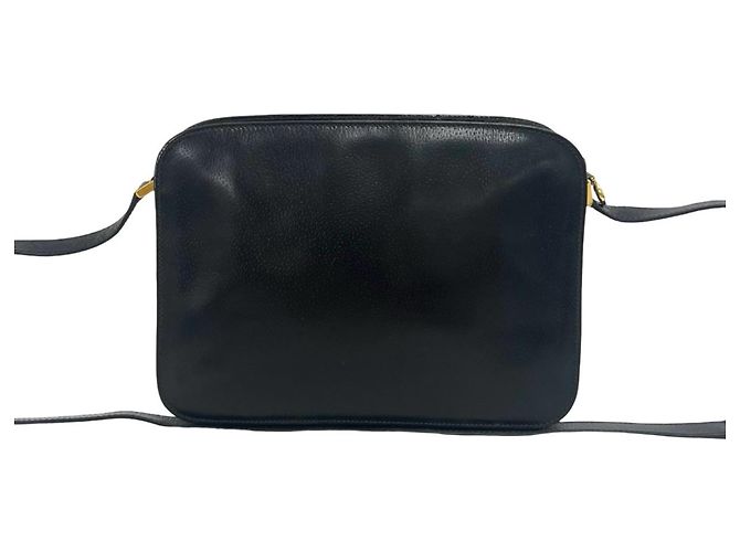 Gucci Vintage Interlocking G Schultertasche aus Leder Schwarz - Ansicht 3