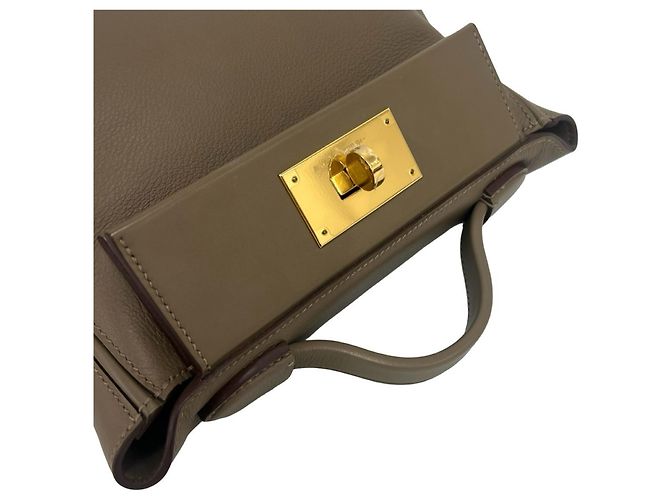 Hermès Hermes Sac Vingt-Quatre Mini 21 Shoulder Bag Castaño - vista 4