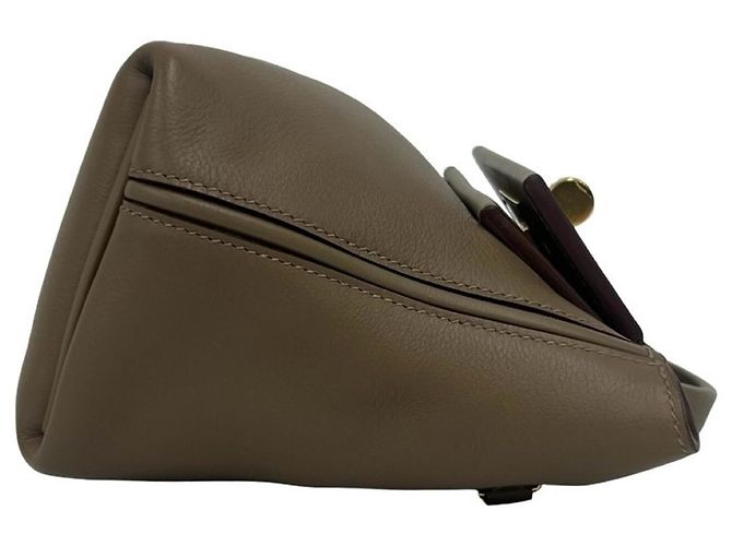 Hermès Hermes Sac Vingt-Quatre Mini 21 Shoulder Bag Castaño - vista 6